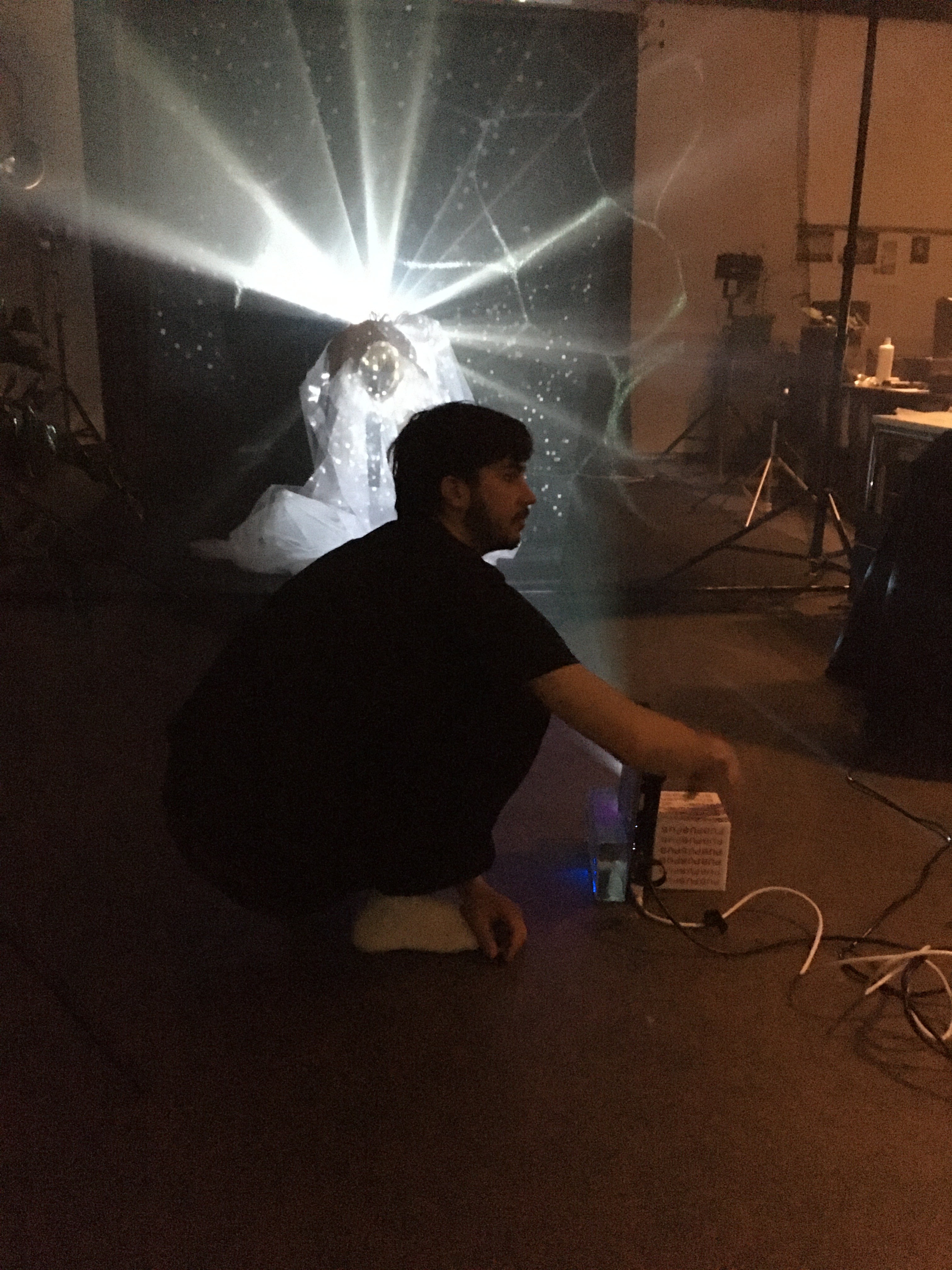 Projecting pixels on dancer
