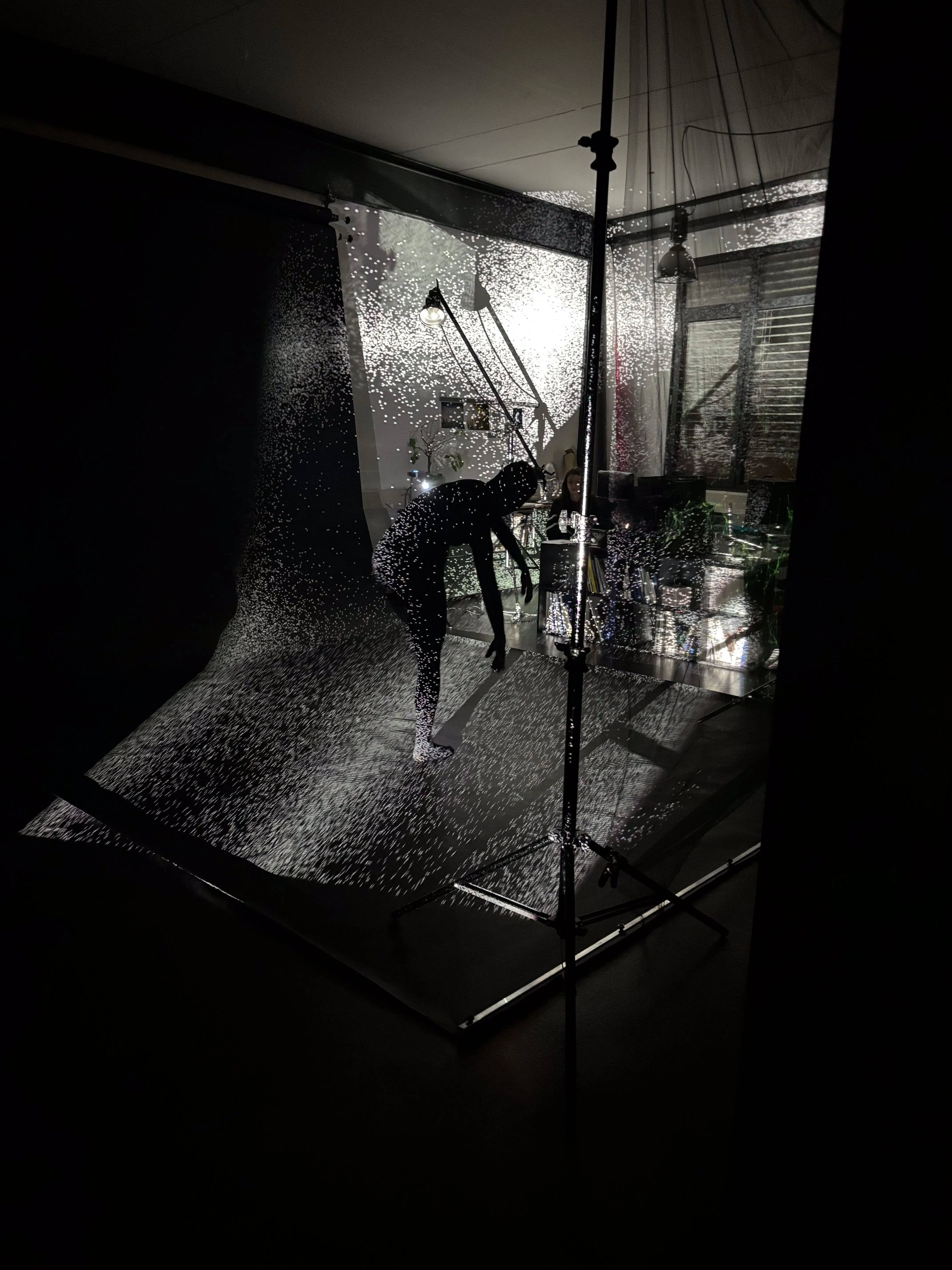Projecting pixels on dancer